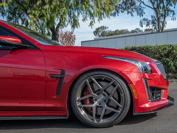 2016-2019 CTS-V3 FRONT SPLITTER WHEEL ARCHES - CARBON FIBER